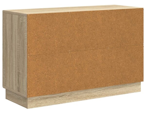 VidaXL Széf fiókkal Sonoma Tölgy 89 x 34,5 x 57 cm Szerelt Fa