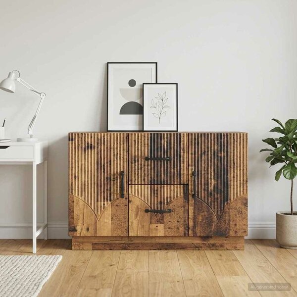 VidaXL Széf Antik Fa 89 x 34,5 x 57 cm Szerelt Fa
