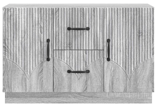 VidaXL Széf fiókkal Szürke Sonoma 89 x 34,5 x 57 cm Szerelt Fa