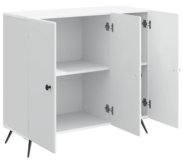 VidaXL Széf Fehér 89 x 34,5 x 80 cm Szerelt Fa