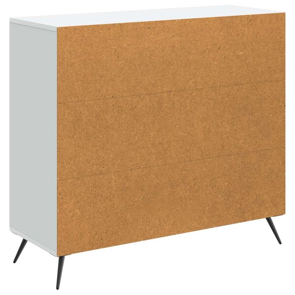 VidaXL Széf Fehér 89 x 34,5 x 80 cm Szerelt Fa