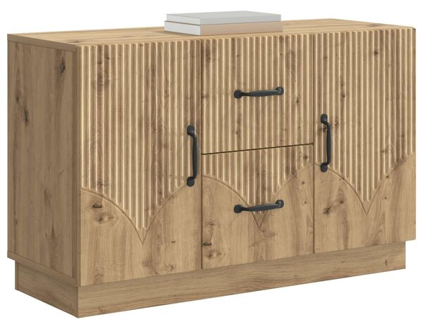 VidaXL Széf Kézműves Tölgy 89 x 34,5 x 57 cm Szerelt Fa