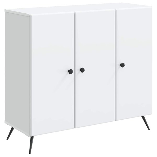 VidaXL Széf Fehér 89 x 34,5 x 80 cm Szerelt Fa