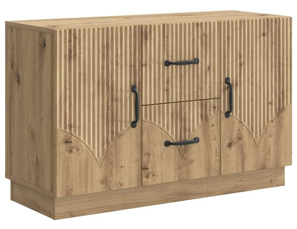 VidaXL Széf Kézműves Tölgy 89 x 34,5 x 57 cm Szerelt Fa