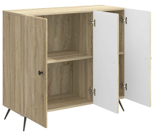 VidaXL Széf Sonoma Tölgy 89 x 34,5 x 80 cm Szerelt Fa