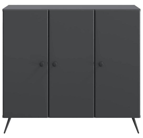 VidaXL Széf Fekete 89 x 34,5 x 80 cm Szerelt Fa