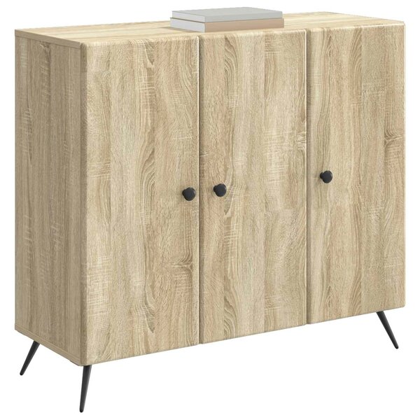 VidaXL Széf Sonoma Tölgy 89 x 34,5 x 80 cm Szerelt Fa