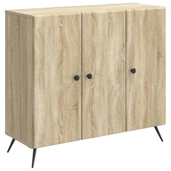 VidaXL Széf Sonoma Tölgy 89 x 34,5 x 80 cm Szerelt Fa