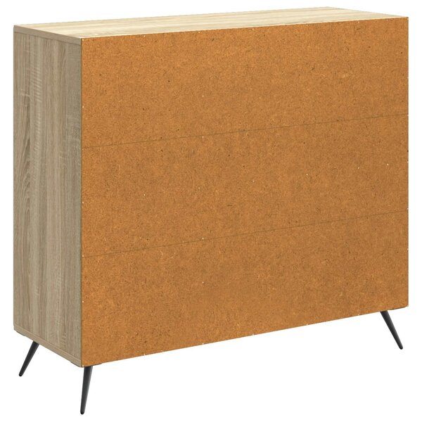 VidaXL Széf Sonoma Tölgy 89 x 34,5 x 80 cm Szerelt Fa