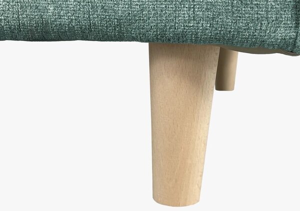 LOFT füles fotel lábtartóval - mentazöld