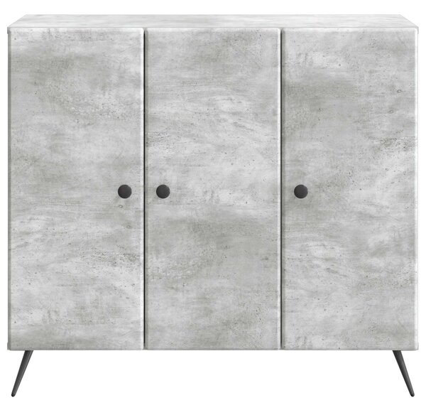 VidaXL Széf Betonszürke 89 x 34,5 x 80 cm Szerelt Fa