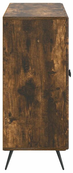 VidaXL Széf Füstös Tölgy 89 x 34,5 x 80 cm Szerelt Fa