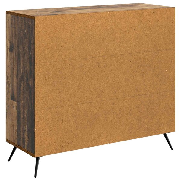 VidaXL Széf Antik Fa 89 x 34,5 x 80 cm Szerelt Fa