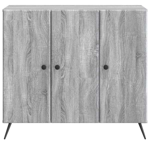 VidaXL Széf Szürke Sonoma 89 x 34,5 x 80 cm Szerelt Fa