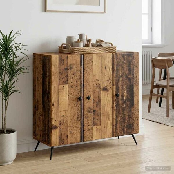 VidaXL Széf Antik Fa 89 x 34,5 x 80 cm Szerelt Fa