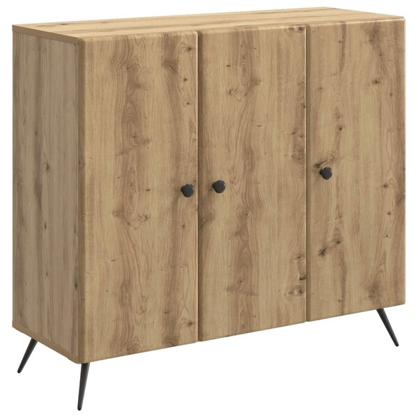 VidaXL Széf Kézműves Tölgy 89 x 34,5 x 80 cm Szerelt Fa