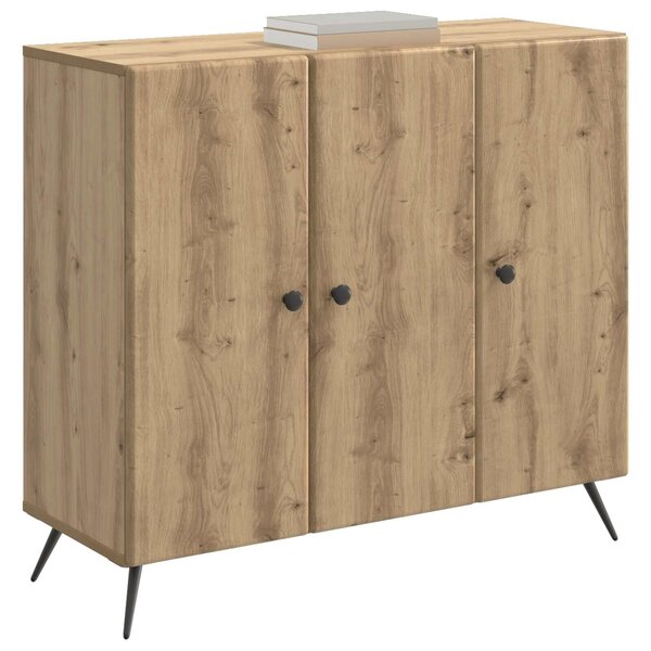 VidaXL Széf Kézműves Tölgy 89 x 34,5 x 80 cm Szerelt Fa