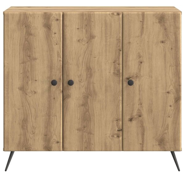 VidaXL Széf Kézműves Tölgy 89 x 34,5 x 80 cm Szerelt Fa