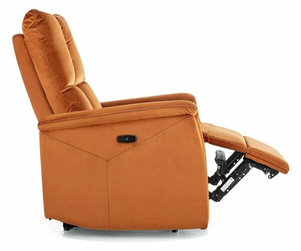 Neptun Velvet Elektromos Relax Fotel Fahéj Bársony