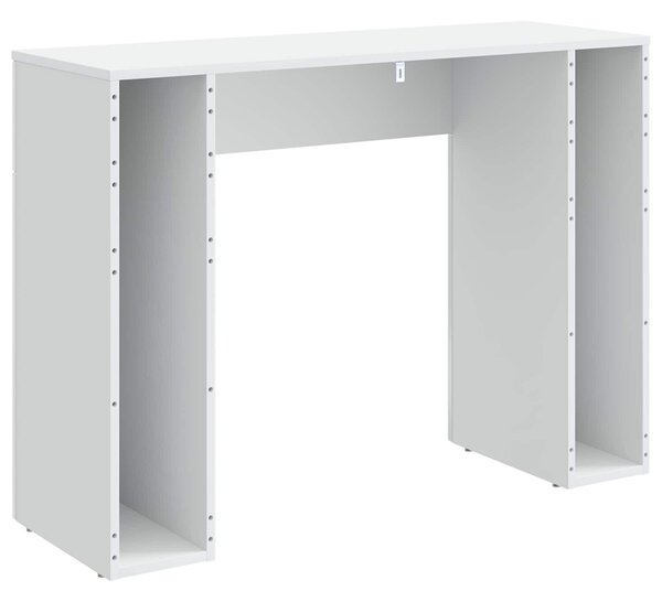 VidaXL Dohányzóasztal Magasfényű Fehér 102 x 35 x 75 cm Szerelt Fa
