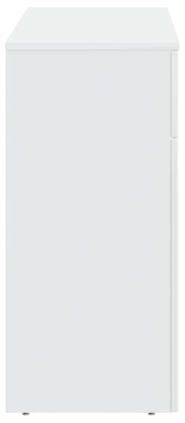 VidaXL Dohányzóasztal Magasfényű Fehér 102 x 35 x 75 cm Szerelt Fa