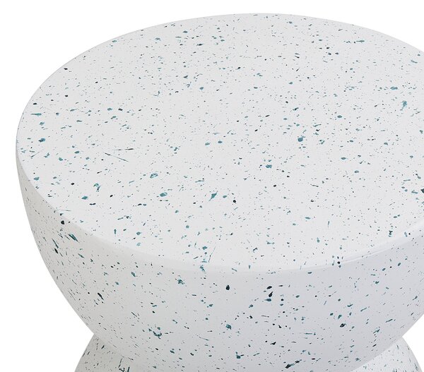 Kisasztal CAORIA 40 cm 40 cm Terrazzo hatású Fehér terrazzo