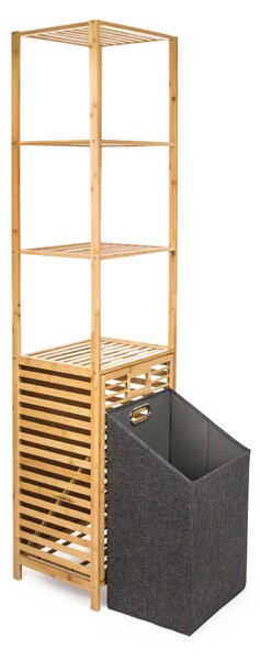 G21 szennyeskosár 30 l polcokkal, bambusz