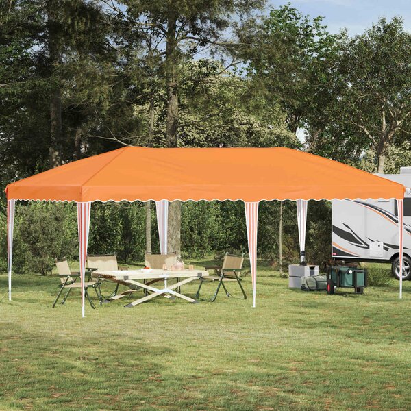 VidaXL Parti sátor 575 x 290 x 245 cm, Narancssárga