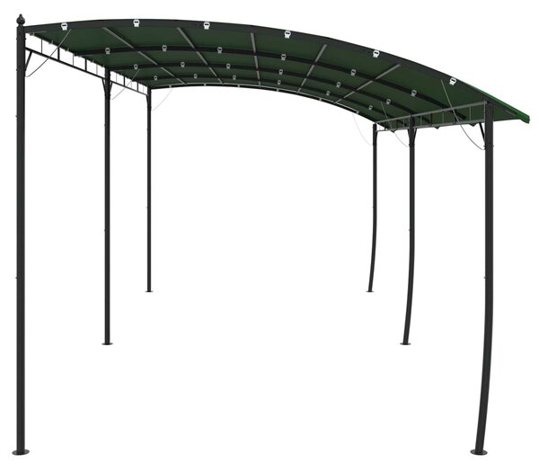 VidaXL Pavilon 6 x 3 x 2,55 m, Szövet és Alumínium 180, Zöld