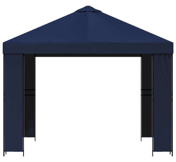 VidaXL Pavilon 3 x 3 m, Poliészter és acél, 190 gsm, Kék