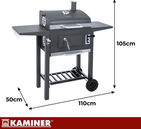 Kerti grill fedővel 105x110x50cm