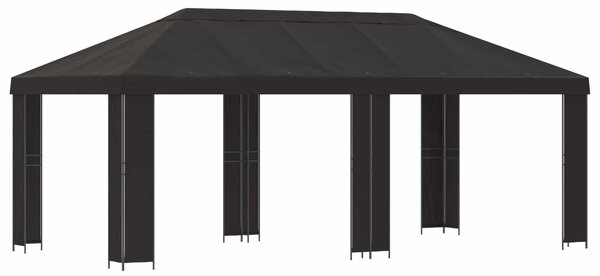 VidaXL Kerti pavilon 6 x 3 m, Antracitszürke