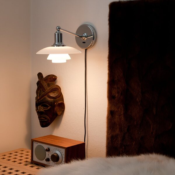 Fali Lámpa Louis Poulsen, PH 2/1, dimmable, Fémes, Nappali, Üveg, Dizájn