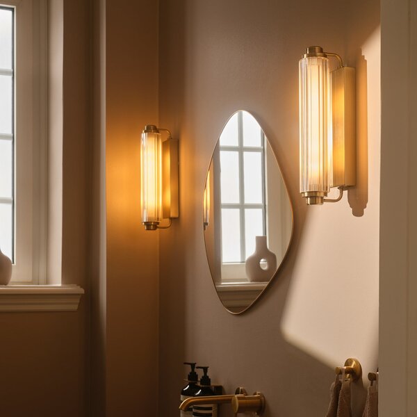 Fali Lámpa Nordlux, Nimal Double, dimmable, Arany / Sárgaréz, Fürdőszoba, Műanyag