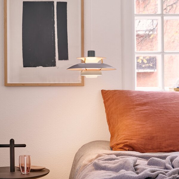 Függőlámpa Louis Poulsen, PH 5 Mini, dimmable, Szürke, Nappali, Fém, Dizájn