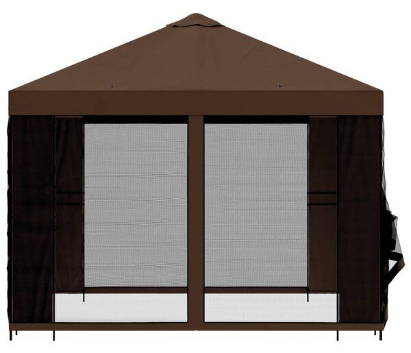 VidaXL Kerti pavilon oldalfalakkal 3 x 3 m, Barna
