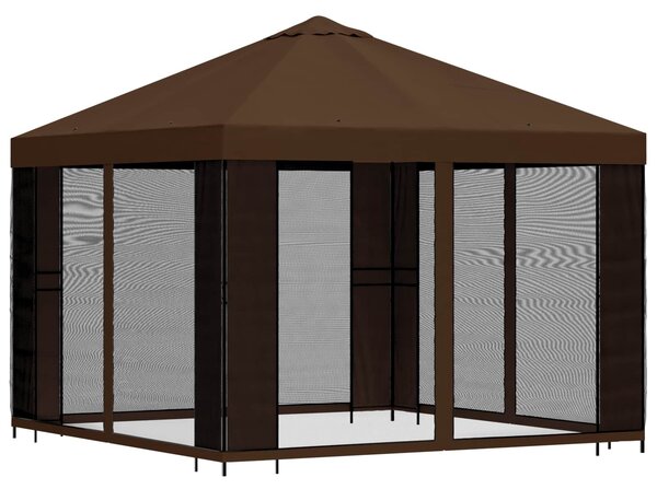 VidaXL Kerti pavilon oldalfalakkal 3 x 3 m, Barna