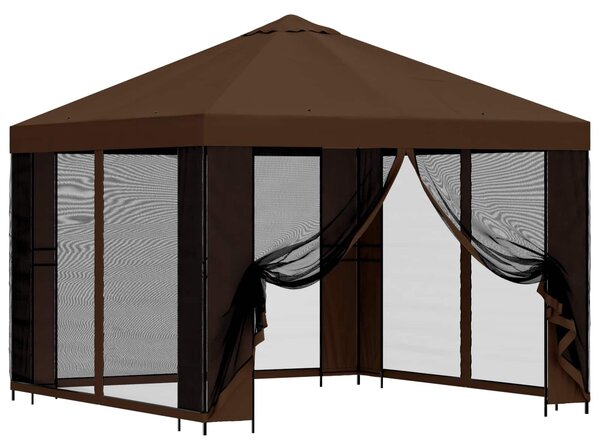 VidaXL Kerti pavilon oldalfalakkal 3 x 3 m, Barna