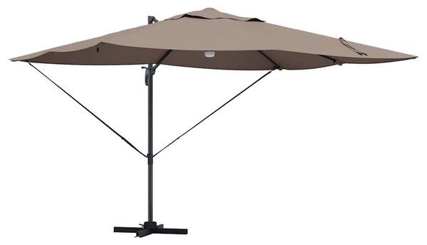 VidaXL Napernyő Tópszínű 351 x 250 x 253 cm Pamut és Alumínium