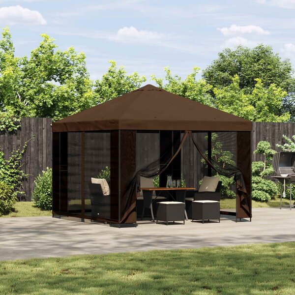 VidaXL Kerti pavilon oldalfalakkal 3 x 3 m, Barna