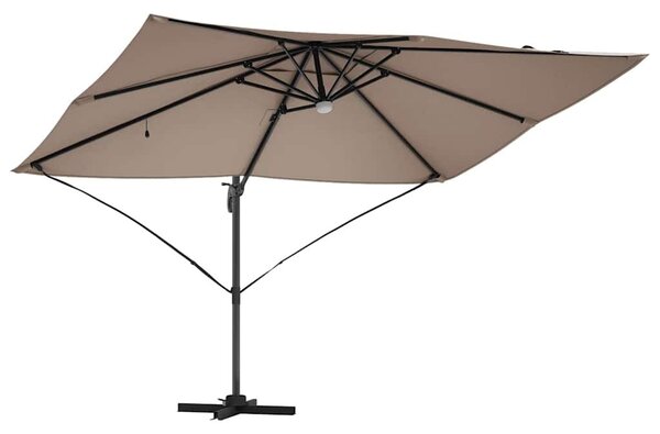 VidaXL Napernyő Tópszínű 351 x 250 x 253 cm Pamut és Alumínium
