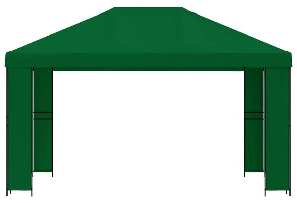 VidaXL Pavilon 4 x 3 m, Poliészter és acél 190 gsm, Zöld