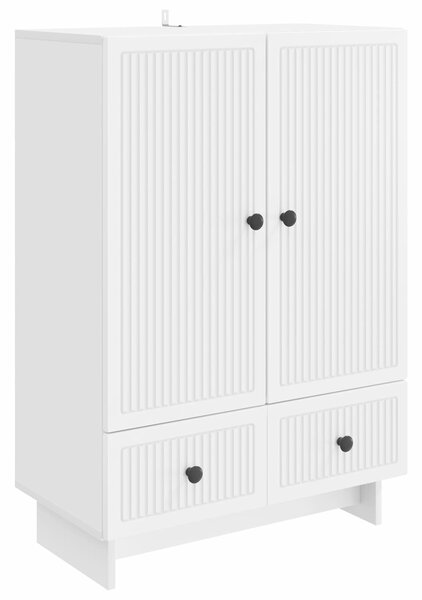 VidaXL Széf Fehér 66 x 34,5 x 95 cm Mérnöki fa