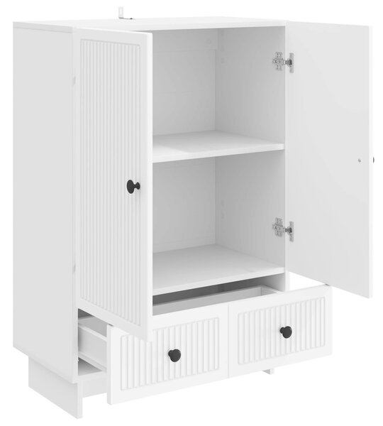 VidaXL Széf Fehér 66 x 34,5 x 95 cm Mérnöki fa