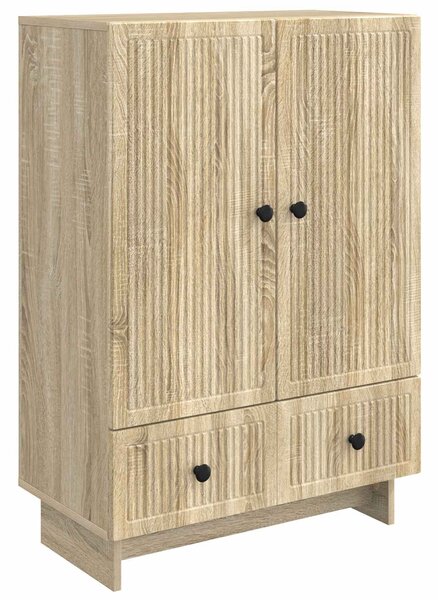 VidaXL Széf Sonoma tölgy 66 x 34,5 x 95 cm Mérnöki fa