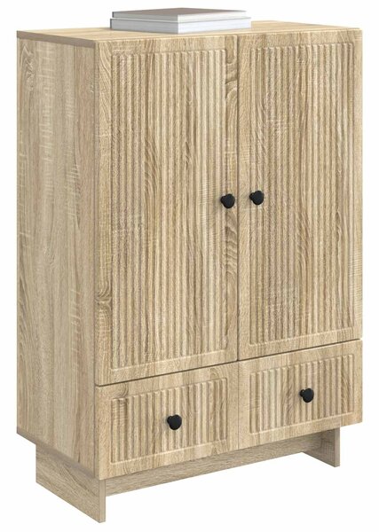 VidaXL Széf Sonoma tölgy 66 x 34,5 x 95 cm Mérnöki fa