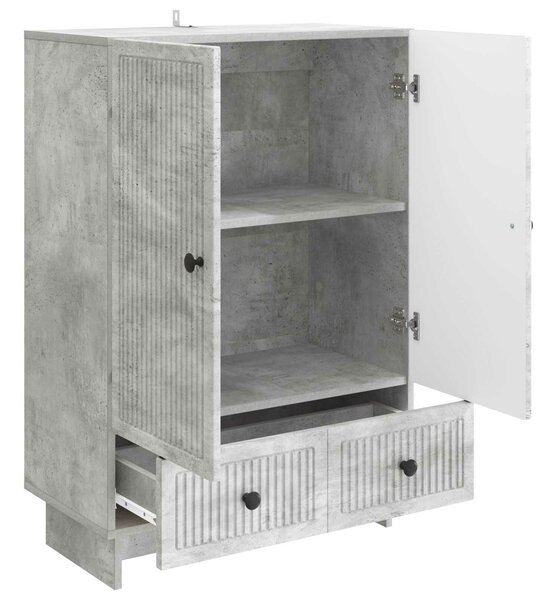 VidaXL Széf Beton Szürke 66 x 34,5 x 95 cm Mérnöki fa