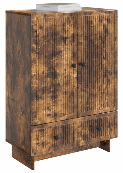 VidaXL Széf Füstölt Tölgy 66 x 34,5 x 95 cm Mérnöki fa