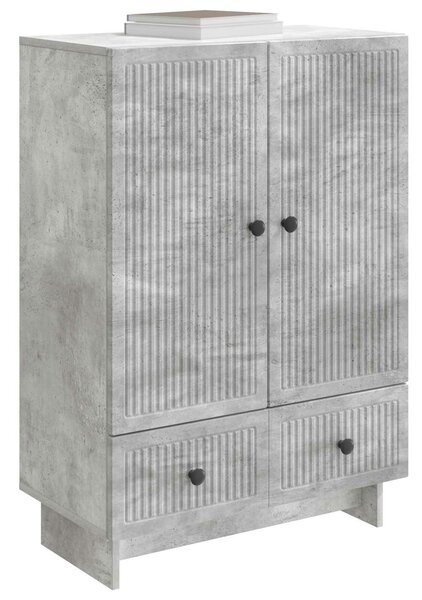 VidaXL Széf Beton Szürke 66 x 34,5 x 95 cm Mérnöki fa