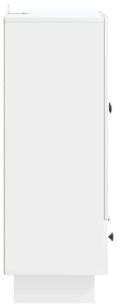 VidaXL Széf Magasfényű Fehér 66 x 34,5 x 95 cm Mérnöki fa